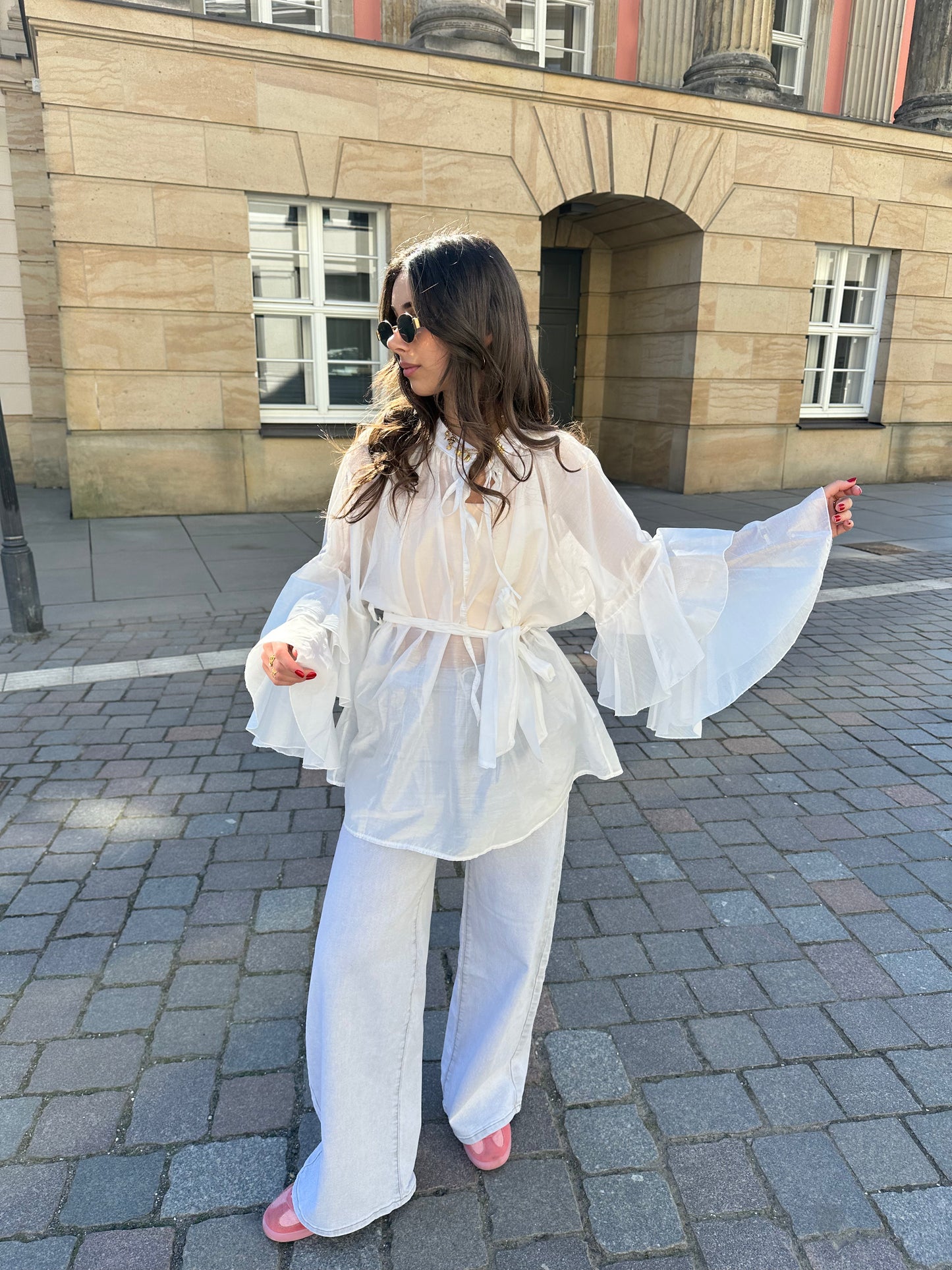 Bluse Weiß