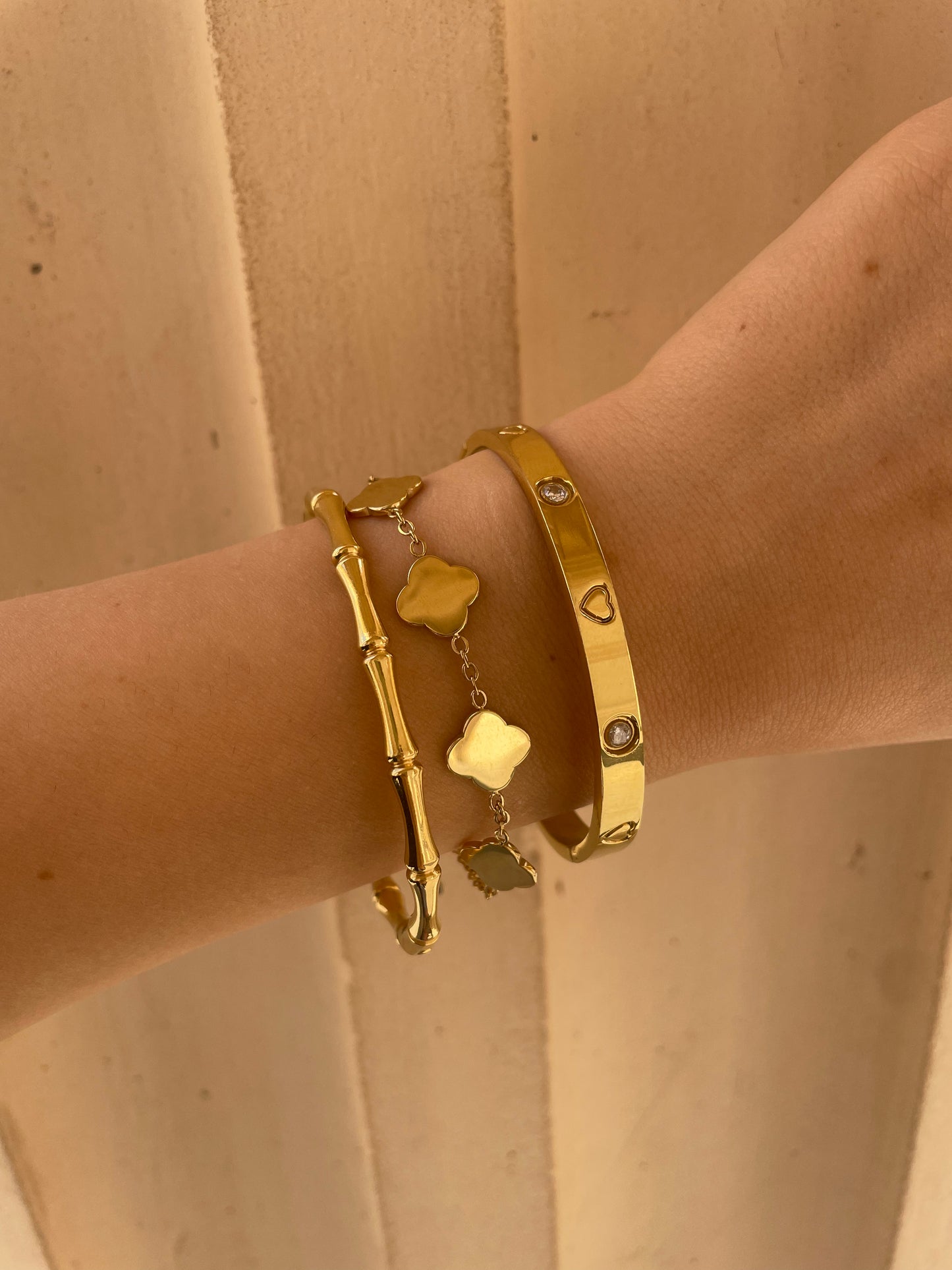 Armreif Diamond und Herzen
