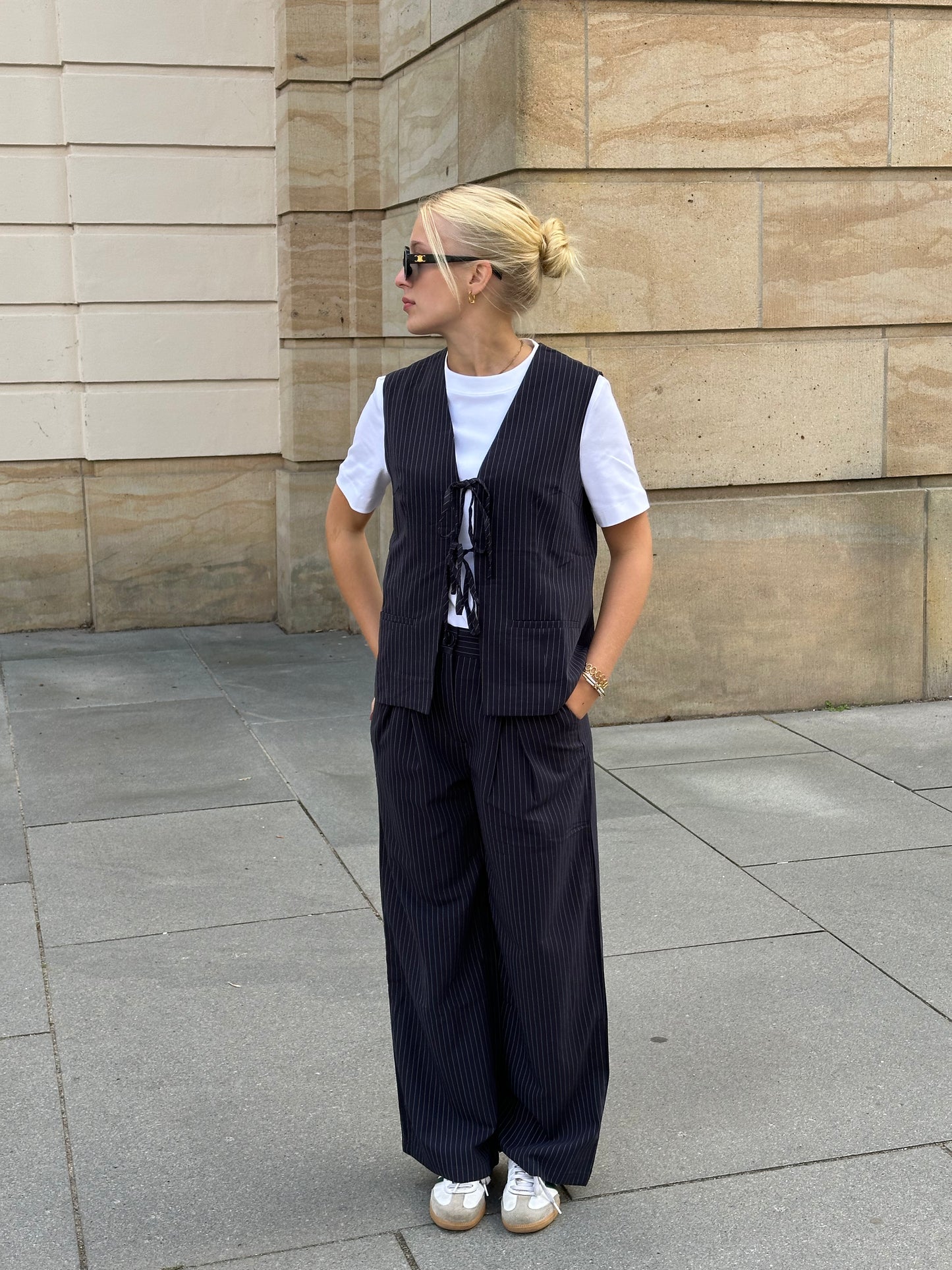 Nadelstreifen Hose