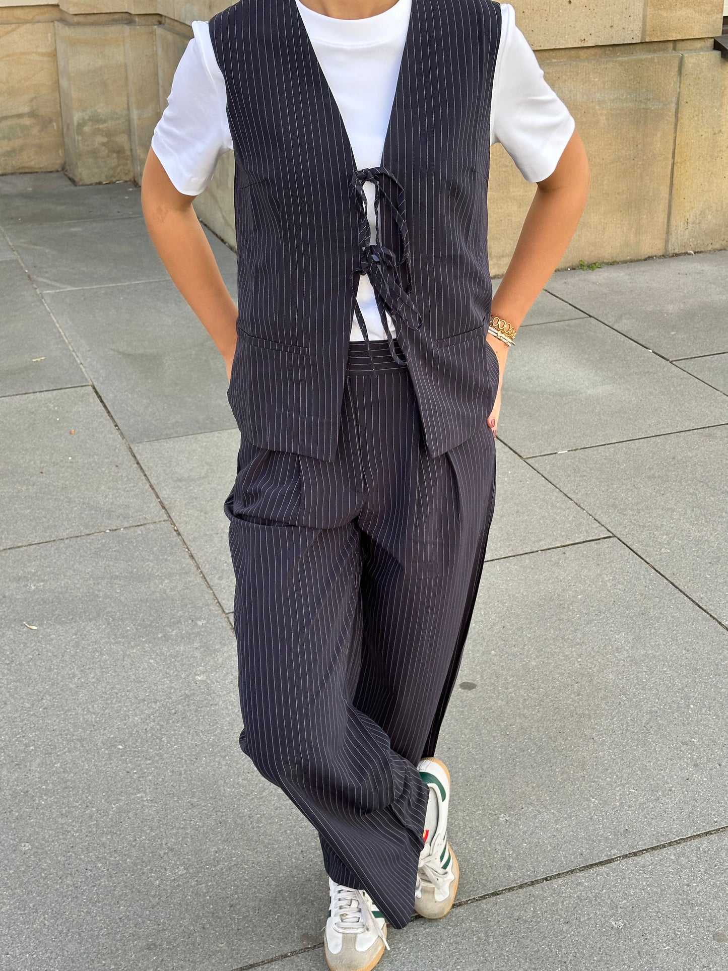 Nadelstreifen Hose