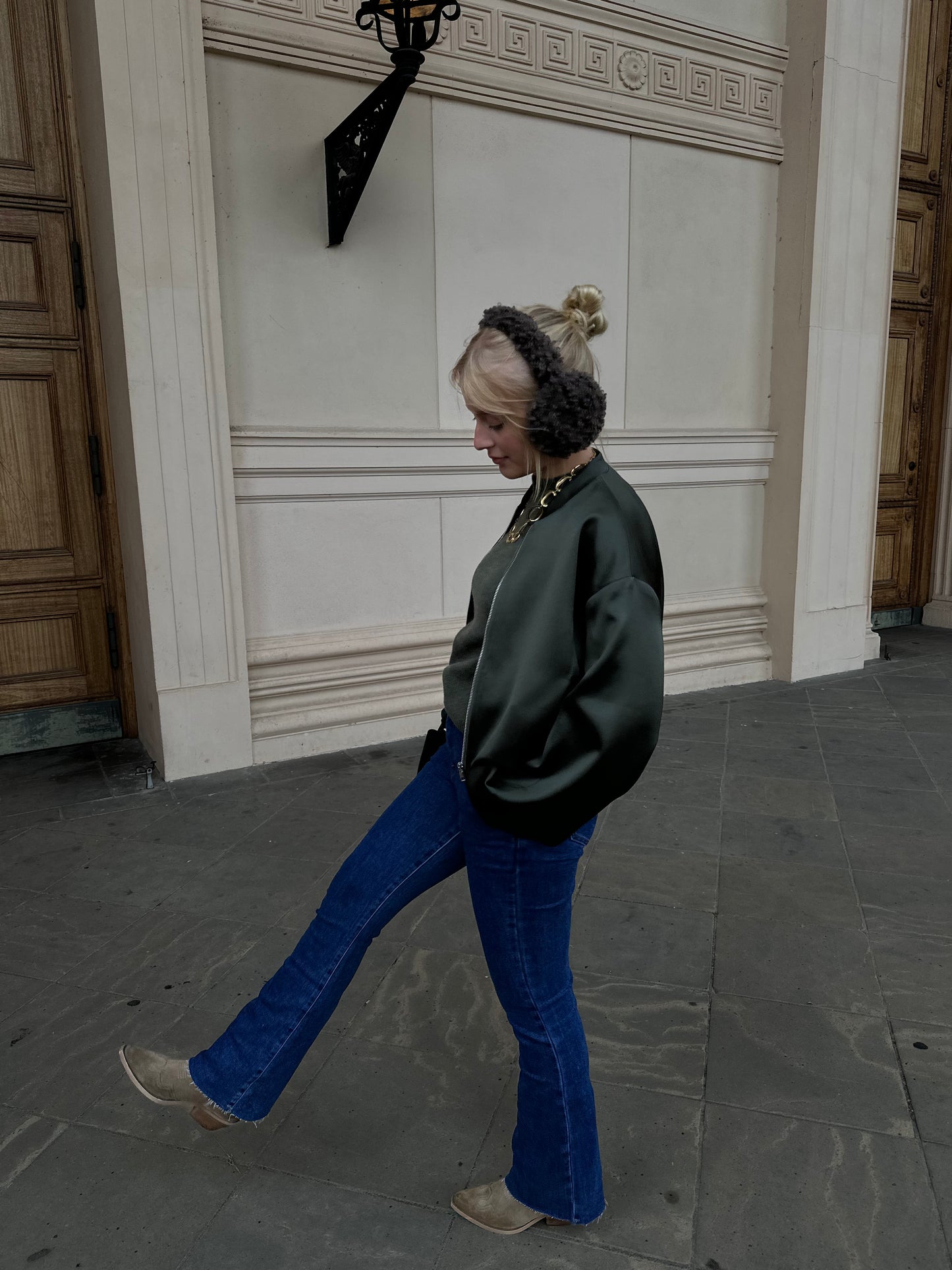 Satin Bomberjacke