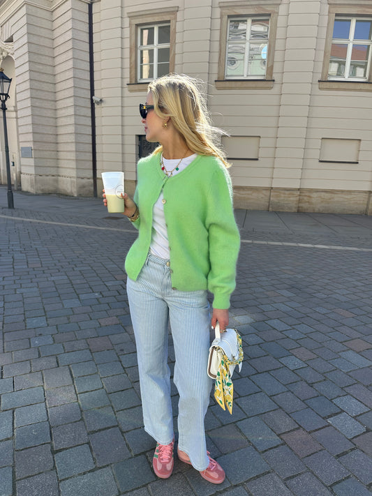 Strick Jacke Grün