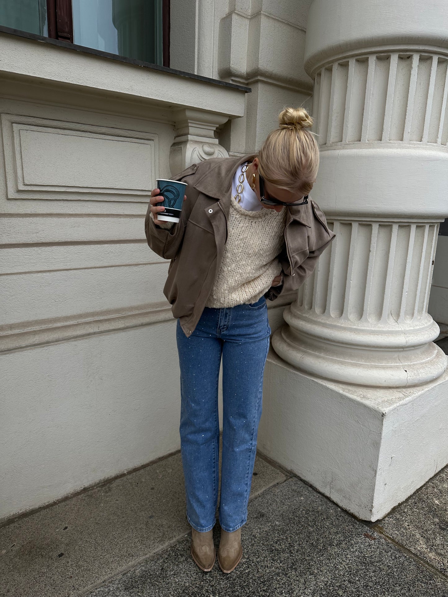 Straight Leg Jeans Sparkle