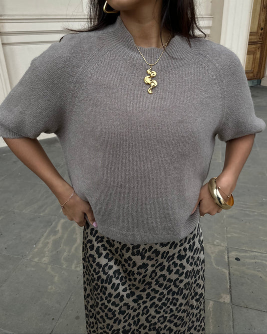Strick Pullover Kurzarm