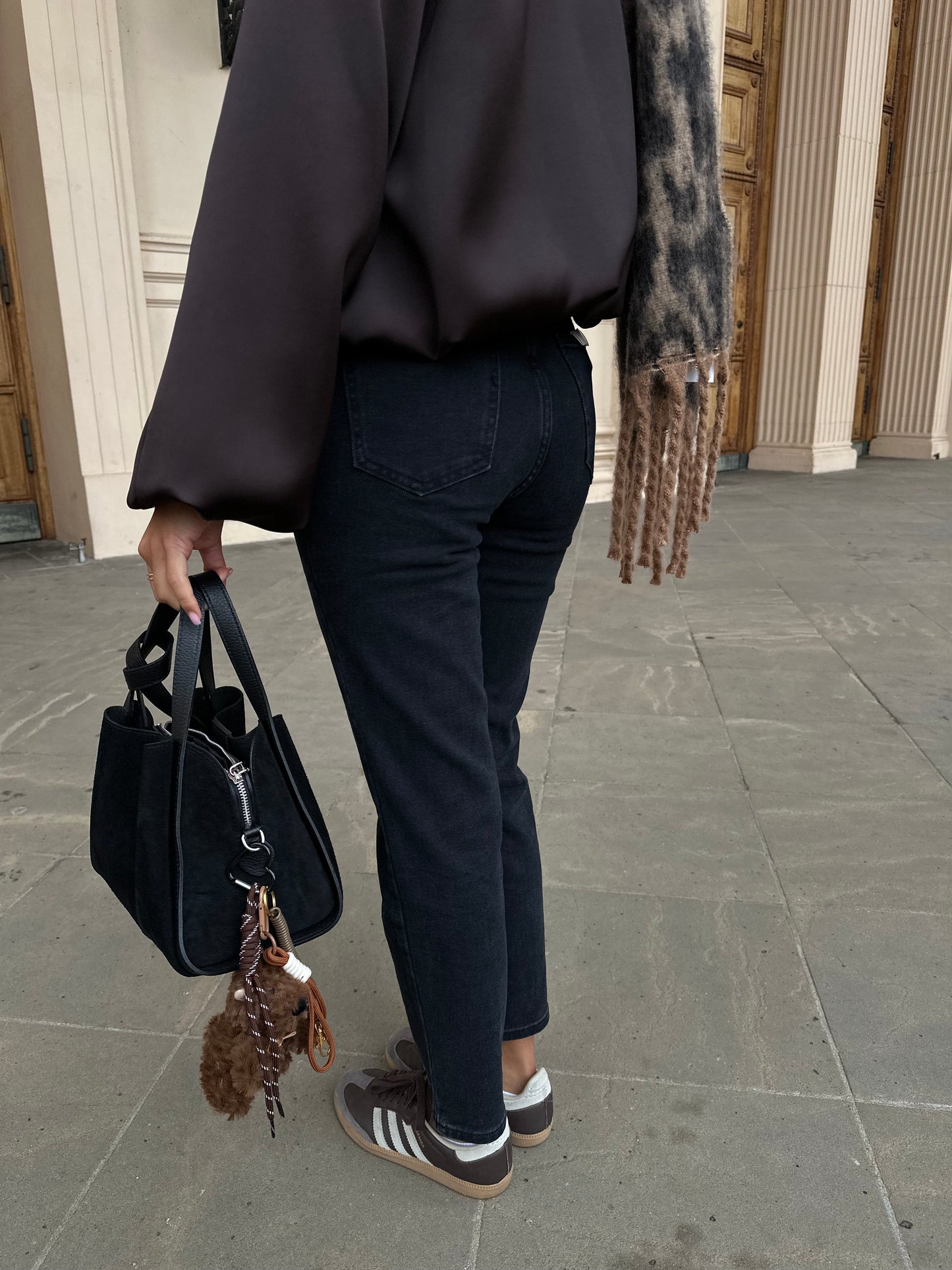 Mom Jeans Schwarz