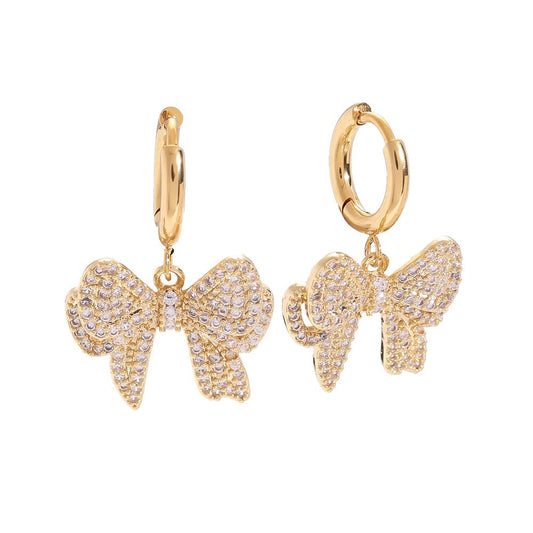 Ohrringe Schleifen Sparkling Diamond